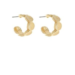 Linked & Textured Oval Hoops